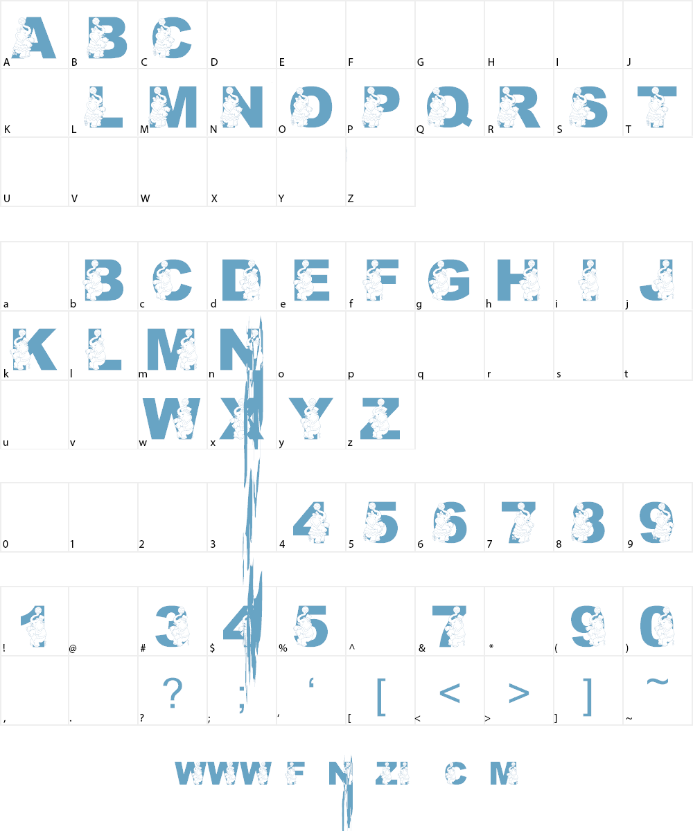 LMS Preforming Pachyderm Font Character